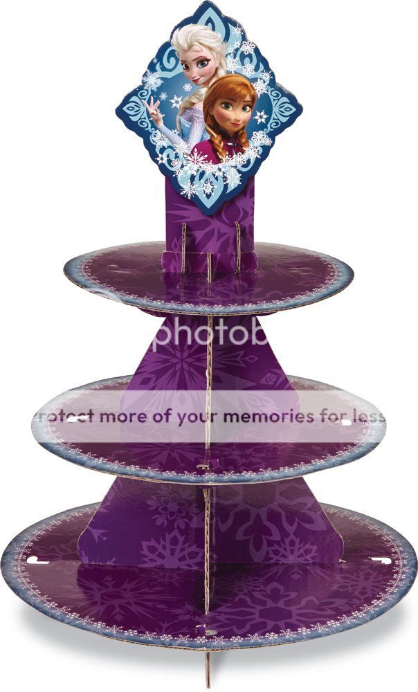 Disney Frozen Cupcake Stand 3 Tier Holder Olaf Elsa Party Supply